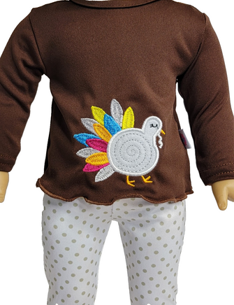 Polka Dot Turkey Pant Set Fits 18" American Girl Doll Clothing1