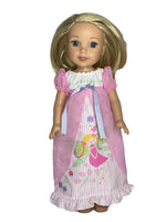 Pink Fairy Nightgown Fits 14.5" Wellie Wisher American Girl Doll Clothing1