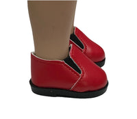 Red Slip On Shoes Fits 14.5" Wellie Wisher American Girl Doll Shoes3