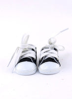 Black Canvas Sneakers Fits 14.5" Wellie Wisher American Girl Doll Shoes1