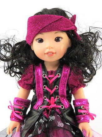 Pirate Costume Outfit Fits 14.5" Wellie Wisher American Girl Doll Clothing1