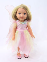 Pastel Fairy Costume Dress Fits 14.5 Wellie Wisher American Girl Doll Clothing0