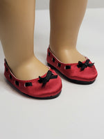 Red And Black Dress Shoes Fits 18" American Girl Doll Clothing Shoes0
