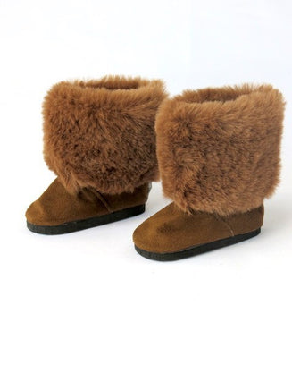 Brown Fur Boots Fits 18" American Girl Doll Clothing Shoes1