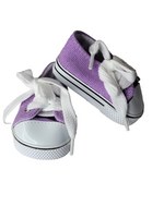 Lavender Low Top Sneakers Fits 18" American Girl Doll Clothing Shoes0