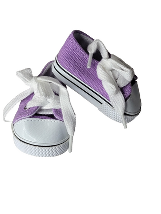 Lavender Low Top Sneakers Fits 18" American Girl Doll Clothing Shoes0