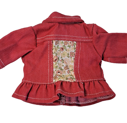 Floral Western Dress Jacket Fits 14.5" Wellie Wisher American Girl Doll Clothing3
