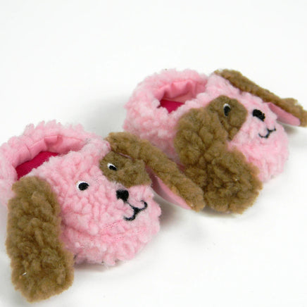 Pink Fuzzy Dog Slippers Fits 18" American Girl Doll Clothing Shoes1