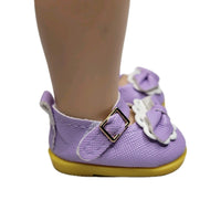 Lavender Mary Jane Dress Shoes Fits 14.5" Wellie Wisher American Girl Doll Shoes2