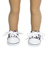 Zebra Low Top Sneakers Fits 18" American Girl Doll Clothing Shoes1