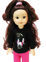 Dreams Come True Unicorn Pant Set Fits 14.5" Wellie Wisher American Girl Clothes1