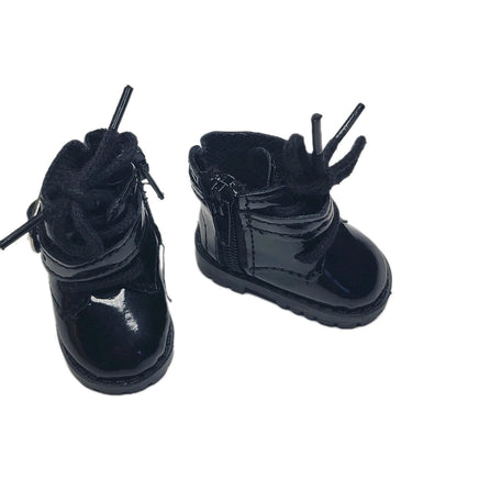 Black Buckle Boots Fits 14.5" Wellie Wisher American Girl Doll Shoes2