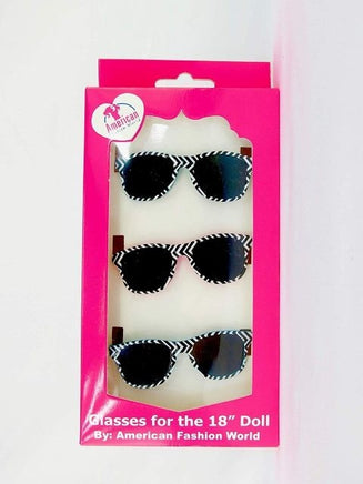 Black And White Chevron Sunglasses 3 Pack Fits 18" American Girl Doll Clothing1