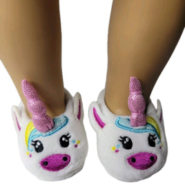 Unicorn Slippers Fits 18" American Girl Doll Clothes Shoes0