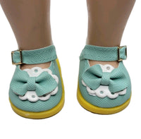 Mint Green Mary Jane Dress Shoes Fits 14.5" Wellie Wisher American Girl Doll0