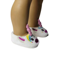 Unicorn Slippers Fits 18" American Girl Doll Clothes Shoes1