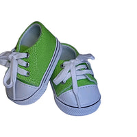 Lime Green Low Top Canvas Sneakers Fits 18" American Girl Doll Clothing Shoes0