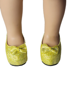 Yellow Princess High Heel Shoes Fits 14.5" Wellie Wisher American Girl Doll Shoe1