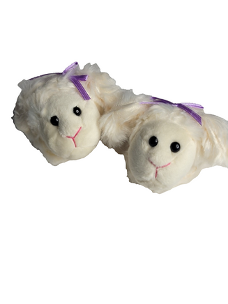 Little Lamb Slippers Fits 14.5" Wellie Wisher American Girl Doll Shoes1
