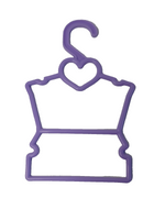 Purple Heart Display Hangers 10 Pack Fits 14.5" Wellie Wisher American Girl Doll1