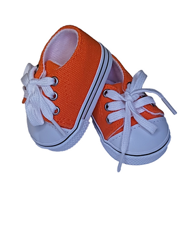 Orange Low Top Canvas Sneakers Fits 18" American Girl Doll Clothing Shoes0