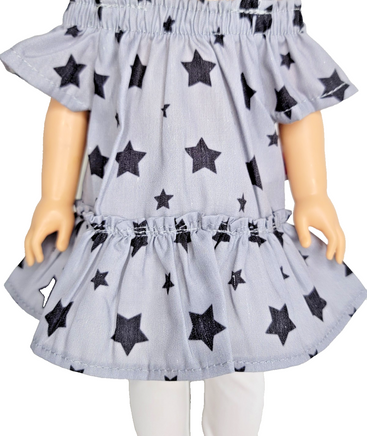 Star Tunic Pant Set Fits 14.5" Wellie Wisher American Girl Doll Clothing1
