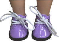 Purple Shoes Fits 14.5" Wellie Wisher American Girl Doll Shoes2