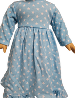 Blue Star Nightgown Fits 18" American Girl Doll Clothing1