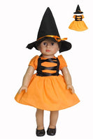 Witch Costume Dress Hat Halloween Fits 18" American Girl Doll Clothing2