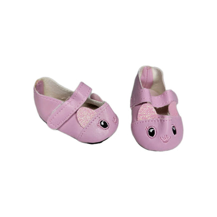 Pink Kitty Cat Dress Shoes Fits 18" American Girl Doll Clothes Shoes2