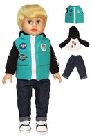 Go Cart Puffer Vest 3pc Winter Pant Set Fits 18" American Boy Girl Doll Clothing0