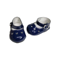 Navy Heart Cutout Dress Shoes Fits 18" American Girl Doll Clothes Shoes2