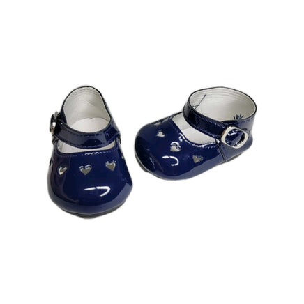 Navy Heart Cutout Dress Shoes Fits 18" American Girl Doll Clothes Shoes2