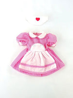 Candy Stripe Nurse Outfit Fits 14.5" Wellie Wisher American Girl Doll Clothing1
