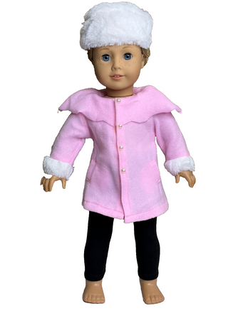 Pink Jacket Leggings Hat Fits 18" American Girl Doll Clothing0