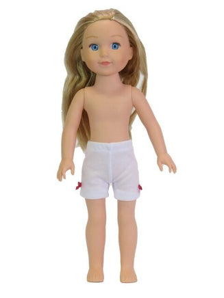 White Shorts Fits 14.5" Wellie Wisher American Girl Doll Clothing0