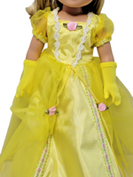 Yellow Princess Dress Fits 14.5" Wellie Wisher American Girl Doll Clothing3