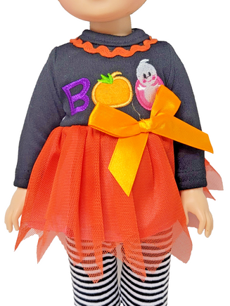Halloween Boo Pant Set Fits 14.5" Wellie Wisher American Girl Doll Clothing1