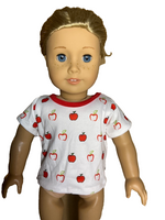 Apple Blossom Dress And Top Fits 18" American Girl Doll Clothing1