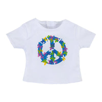 Butterfly Peace Sign Short Set Fits 18" American Girl Doll Clothes2