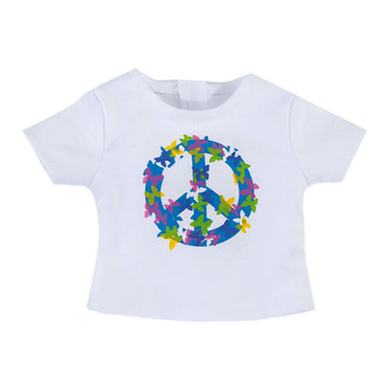 Butterfly Peace Sign Short Set Fits 18" American Girl Doll Clothes2