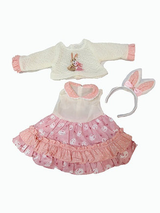 Pink Spring Bunnies Dress Headband Fits 18" American Girl Doll Clothing1