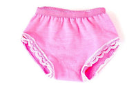 Lace Trim Underwear 3 pack Pink White Purple Fits 18" American Girl Doll Clothes1