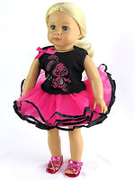 Hot Pink Easter Bunny Tutu Skirt Set Fits 18" American Girl Doll Clothing2