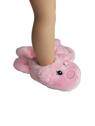 Little Piggy Slippers Fits 14.5" Wellie Wisher American Girl Doll Shoes2