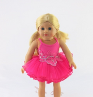 Hot Pink Tutu Ballerina Dress Fits 18" American Girl Doll Clothing2